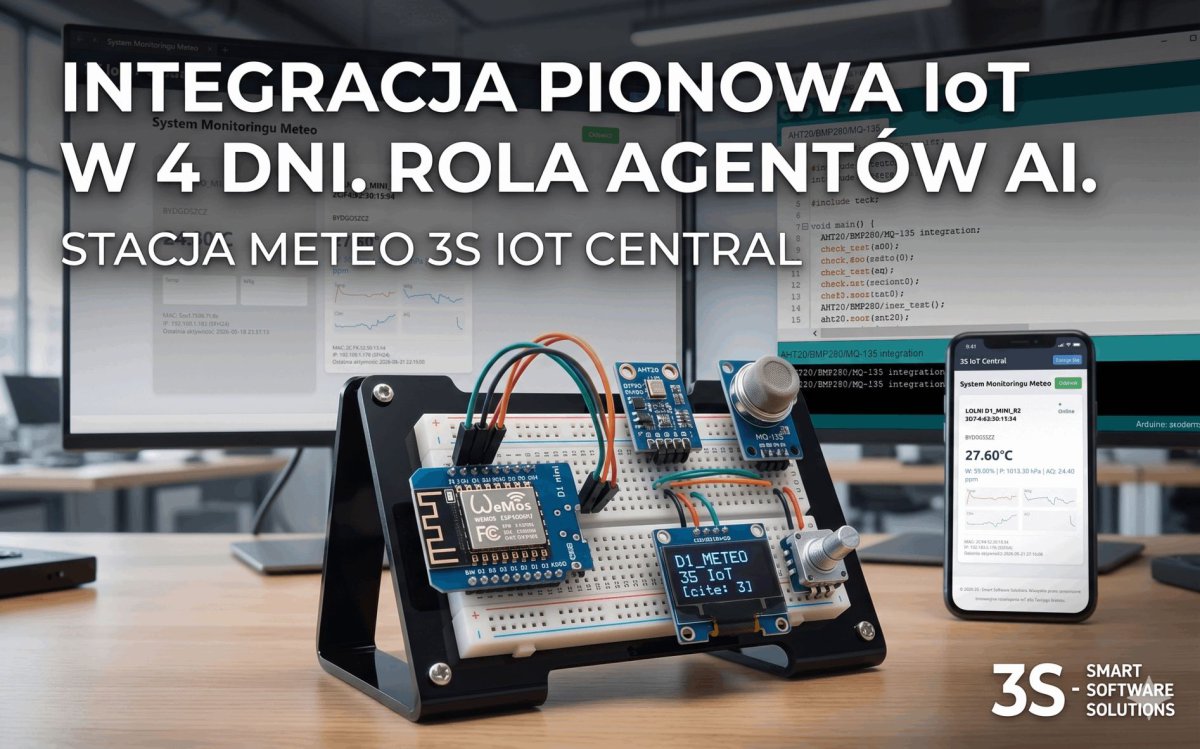 The "MeteoStations" project pilot, i.e. full vertical integration of IoT in 4 days with the use of AI agents.